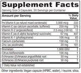Vitanica Opti-Recovery bouteille gélules véganes: facile à prendre après chirurgie.