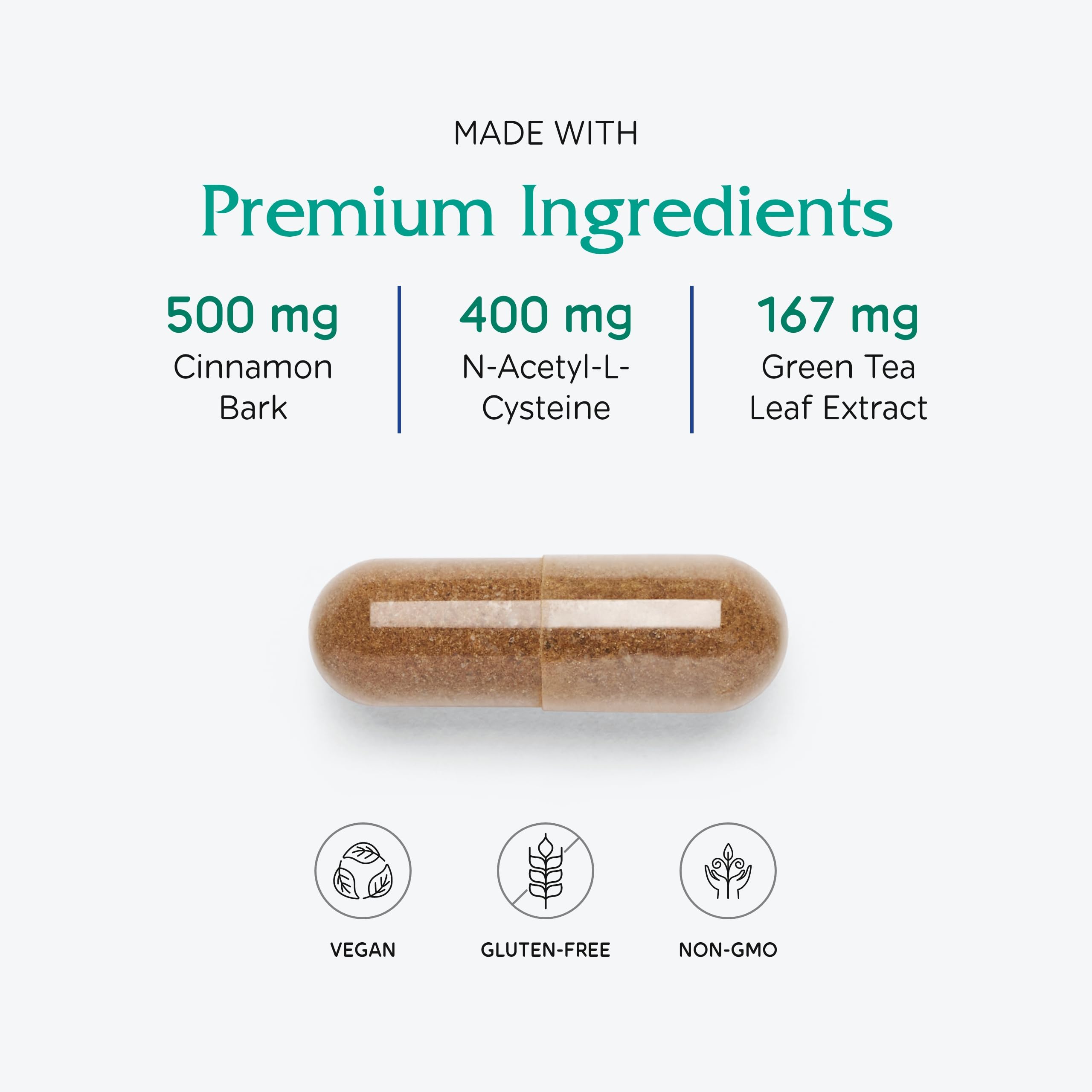 Capsules OvaBlend en gros plan montrant leur texture douce et naturelle