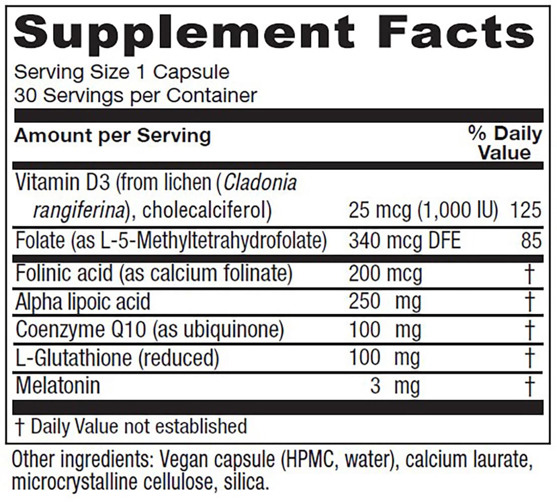 Vitanica Ovum P.M. capsule montrant vitamine D3, soutien embryonnaire potentiel