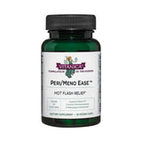 Bouteille Vitanica Peri/Meno Ease montrant les capsules; soutien potentiel contre bouffées de chaleur et sommeil.