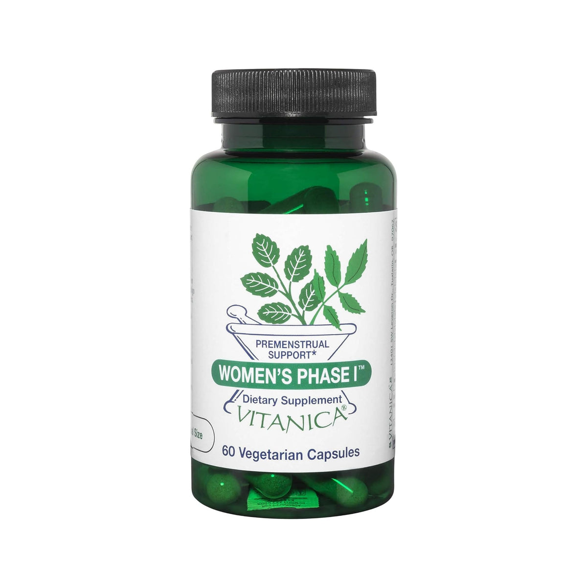 Vitanica Phase I – capsules, soutien prémenstruel potentiel pour femmes.