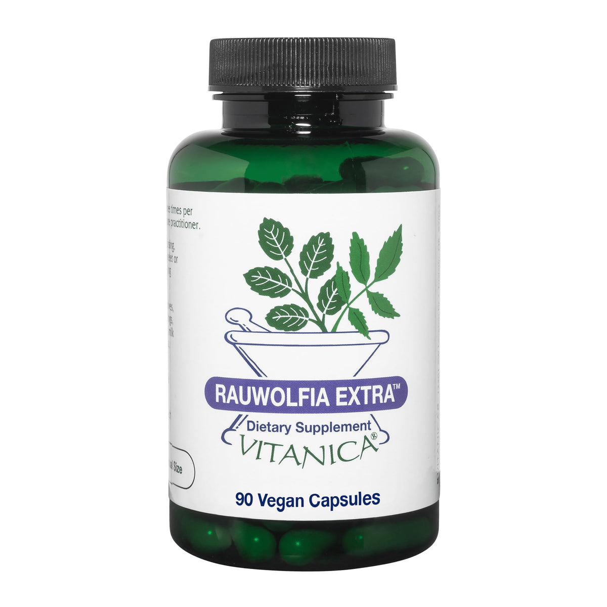 Vitanica Rauwolfia Extra - bouteille prête à l'emploi pour un soutien cardiovasculaire potentiel.