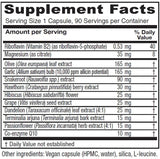 Étiquette Vitanica Rauwolfia Extra montrant capsules et ingrédients naturels.