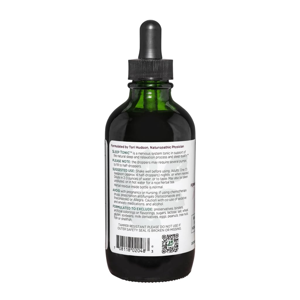 Vitanica Sleep Tonic : extrait de valériane et mélisse pour un repos plus calme.