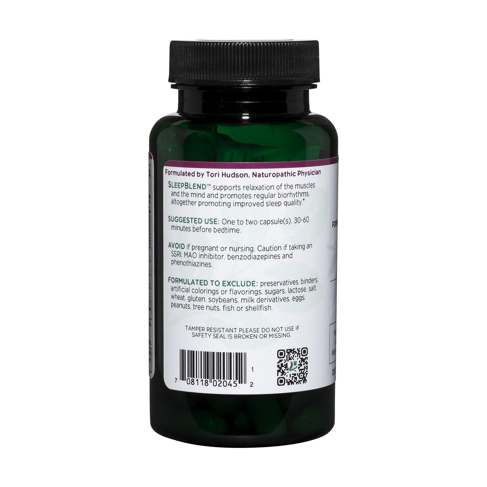 Étiquette Sleepblend: sans dépendance et approche naturelle pour le sommeil.
