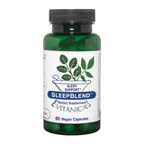 Vitanica Sleepblend présentées dans la bouteille avec ses capsules pour le sommeil naturel