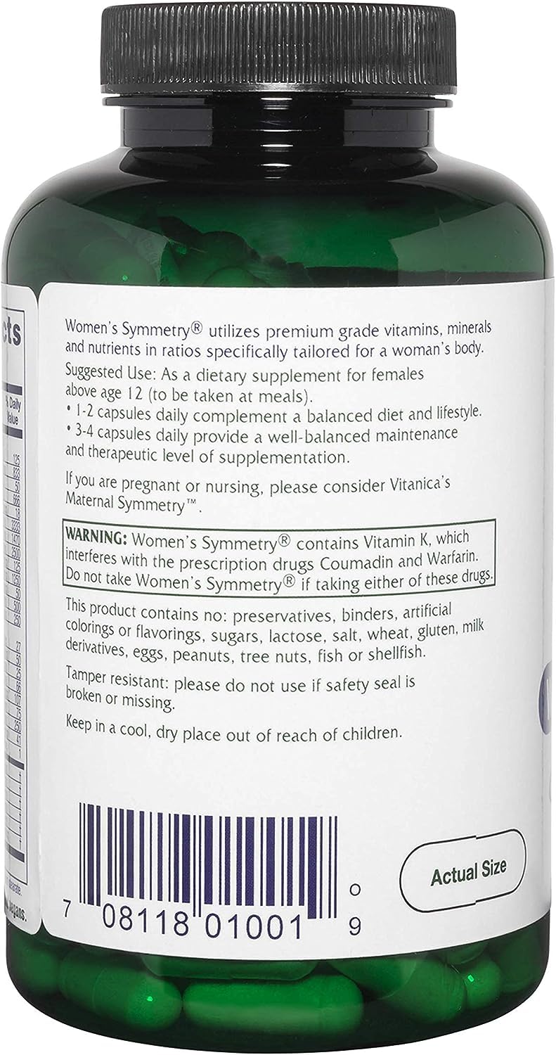 Vitanica Symmetry boite-emballage: packaging soigné pour routine quotidienne.