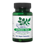 Vitanica Thé Vert – Bouteille: aperçu packaging, soutien immunitaire et peau saine.
