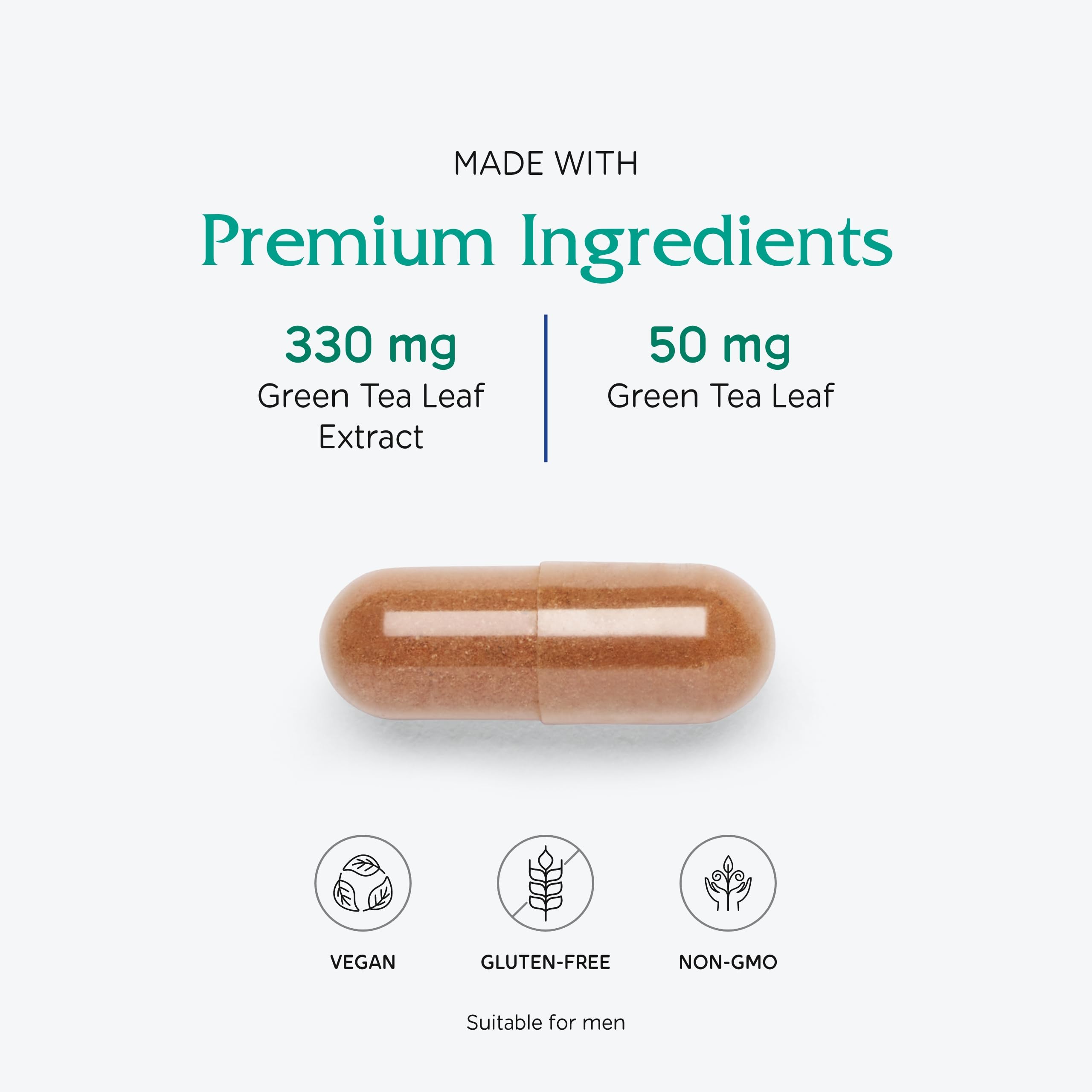 Vitanica Thé Vert – Polyphénols 330 mg: capsule équivalente à trois tasses.