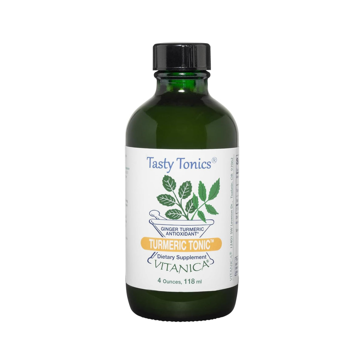 Vitanica Tonique Curcuma, bouteille pratique pour l’utilisation quotidienne