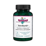 Vitanica VasoBlend: bouteille de capsules véganes prête pour un soutien cardiaque potentiel.