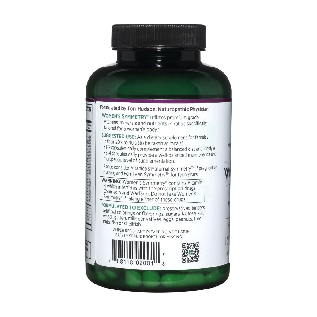 Vitanica Symmetry – capsules véganes pour une prise quotidienne sans produits animaux.