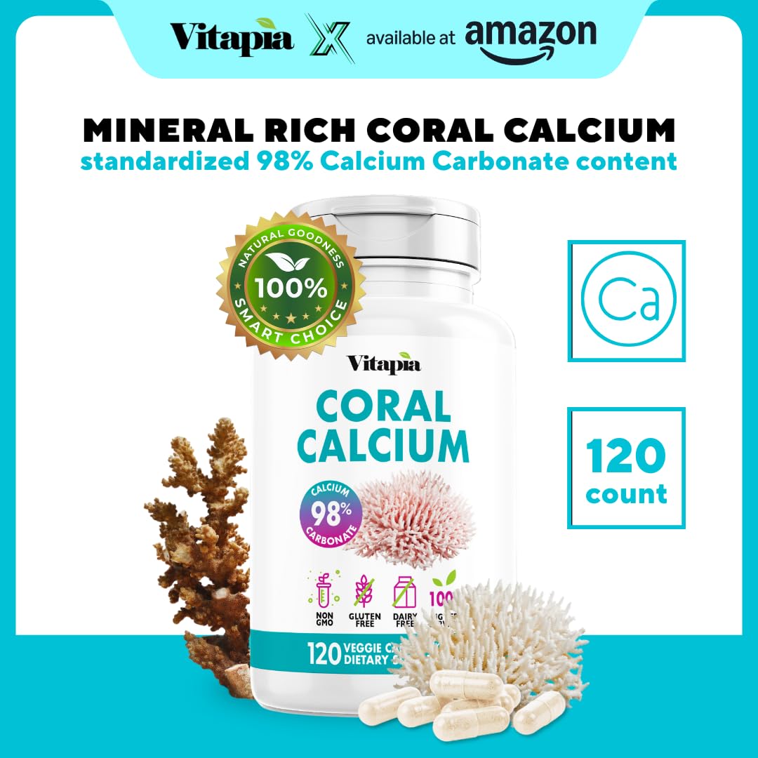 Vitapia Coral Calcium boîte pilules, pratique pour prises régulières.