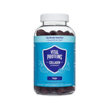 Vital Proteins Collagen Gummies, bouteille raisin, soutien cheveux et peau.