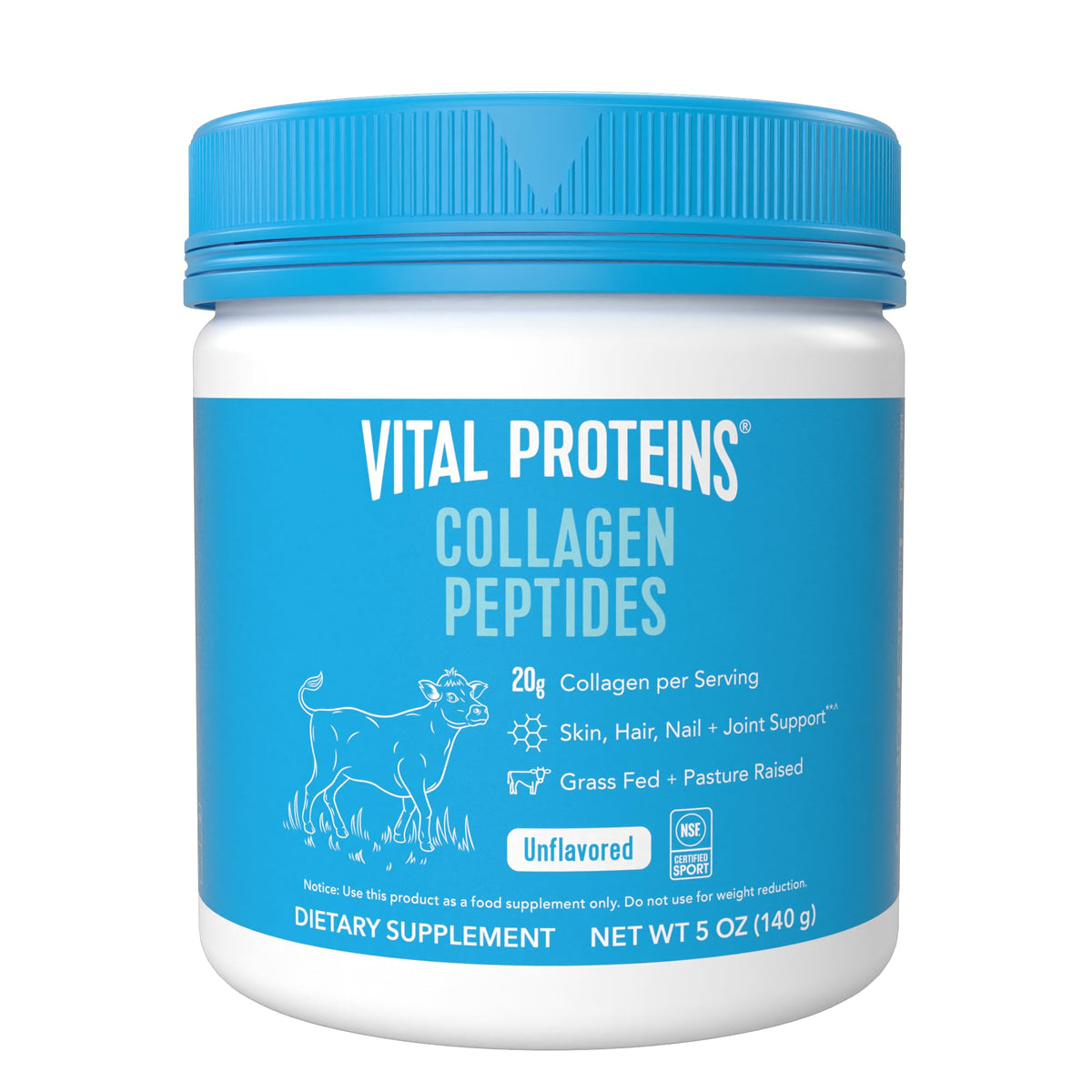 Vital Proteins Collagen Peptides poudre naturelle prête à intégrer dans votre routine beauté