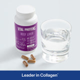 Vital Proteins gélules foie de boeuf : bouteille lisible pour repérer le dosage recommandé