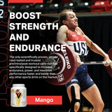 Vitargo Poudre de glucides, mélange Mangue dans l eau, récupération sans inconfort digestif