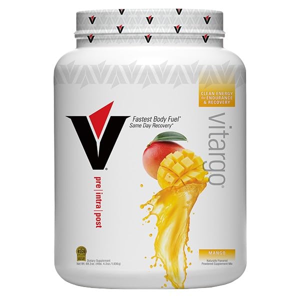 Vitargo Poudre de glucides, verre sport Mangue, énergie soutenue après l effort