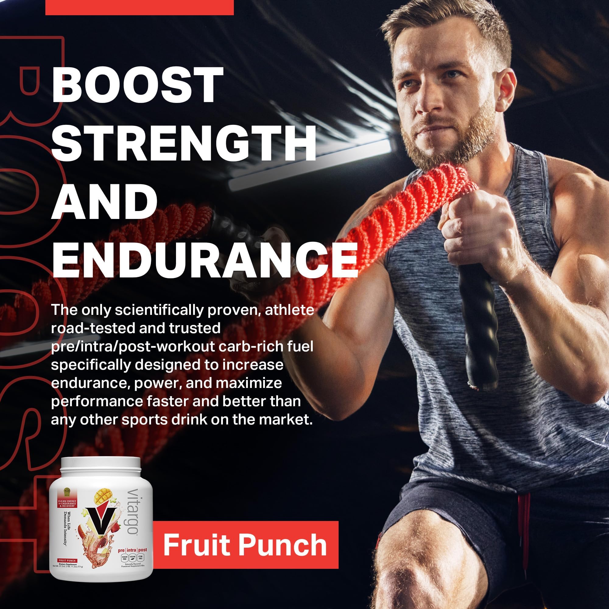Vitargo, poudre fine, digestion rapide sans ballonnements pendant l'effort