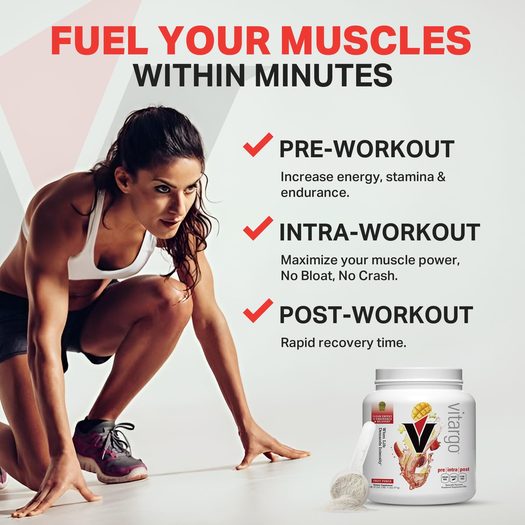 Vitargo, utilisé avant l'entraînement pour soutenir énergie et endurance