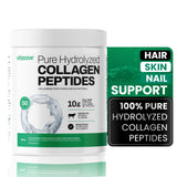Vitasave Poudre de Collagene, dose 10 g par portion pour peau et cheveux