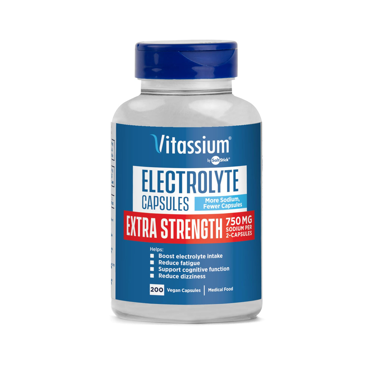 Vitassium capsules électrolytes, bouteille portable facilitant l’apport en sodium en déplacement.