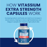 Vitassium capsules électrolytes, dosage élevé en sodium et potassium pour besoins spécifiques.