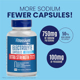 Vitassium capsules électrolytes, format petit et léger pour usage quotidien.