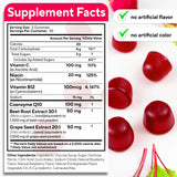 Gommes VitaUp Betterave – mise en scène saveur fruits rouges, plaisir sans arômes artificiels.