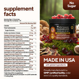 VitaUp cordyceps, gommes solides pour énergie et endurance.
