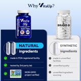 VitaUp Magnésium Glycinate – soutien potentiel au métabolisme et aux os.