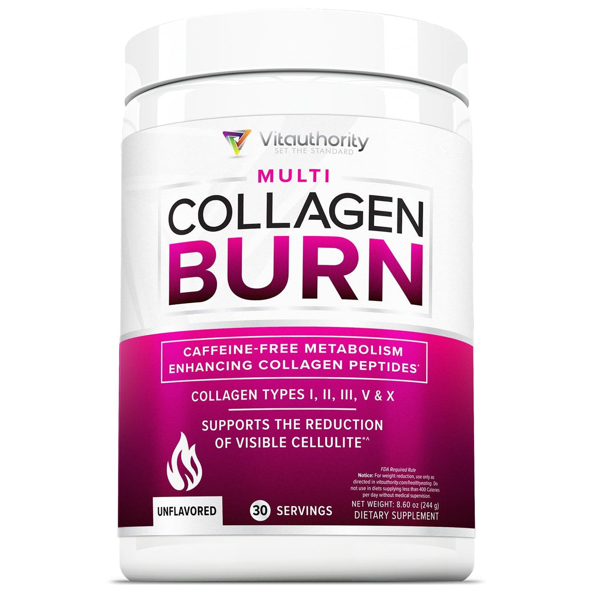 Vitauthority collagene hydrolyse emballage — soutien potentiel pour peau et cheveux.