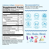 Mélange facile dans eau ou boisson avec Vitauthority Colostrum-Collagen HydroPeach.