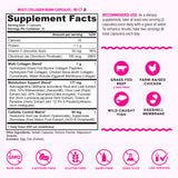 Vitaauthority Multi Collagen Burn, capsules alignées, facilité de prise et intégration à la routine.