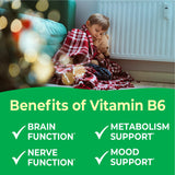 Étiquette VitaWorks indiquant 20 mg par portion sur l'emballage.