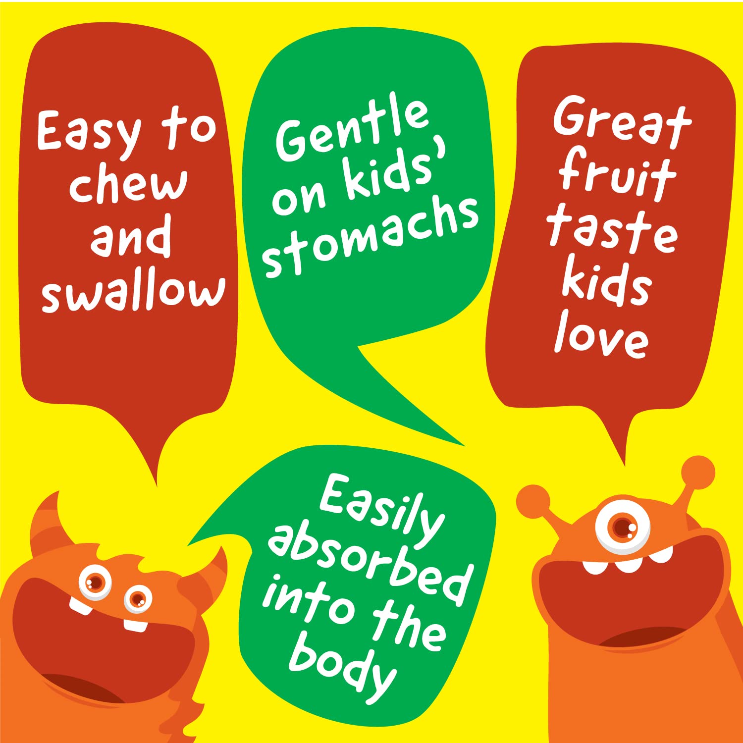 Vitaworks enfant prenant des bonsbons gélifiés, pratique et savoureux.