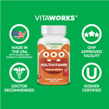 Vitaworks étiquette sans gluten et sans OGM, choix sûr.