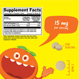 VitaWorks Zinc pour enfants, étiquette naturelle et ingrédients non allergènes.