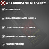VitalXpark Salts: bouteille compacte idéale pour entraînements sur le terrain ou en salle.