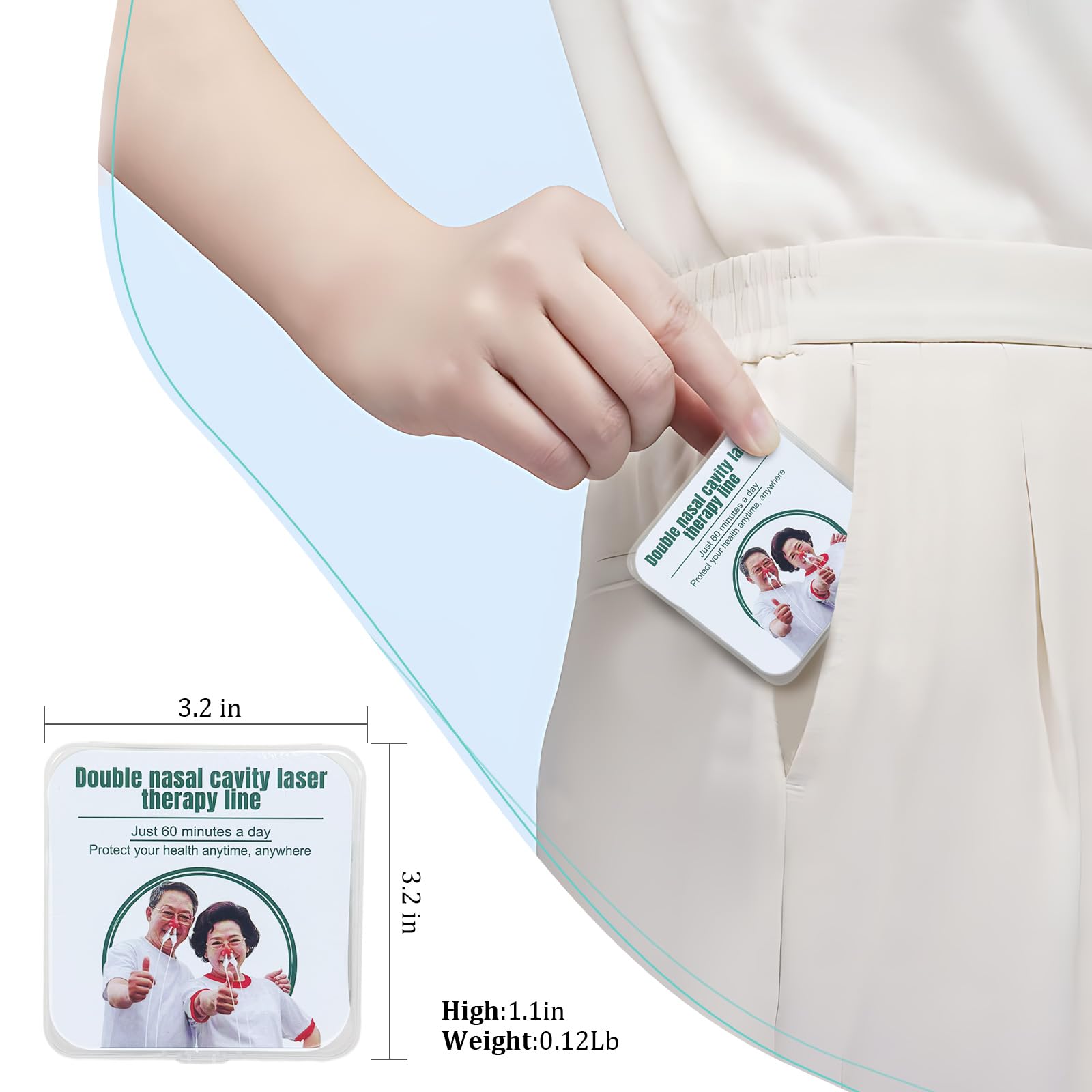 VitaYex thérapie lumineuse pour le nez — pratique lors de déplacements