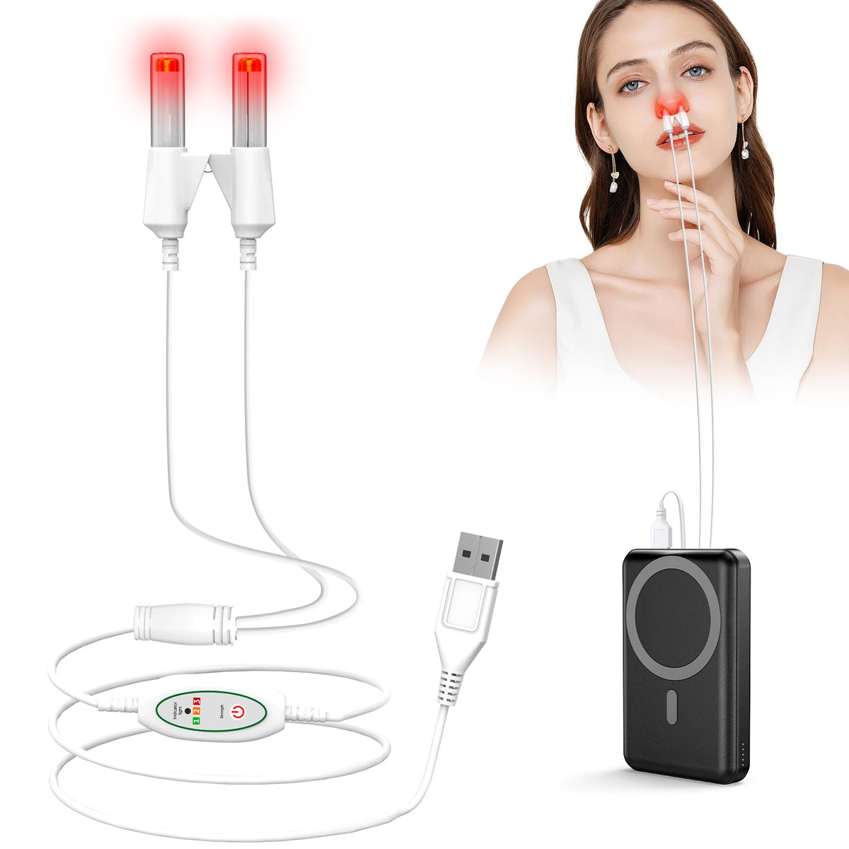 VitaYex No More Colds — lumière rouge pour le nez, USB pratique