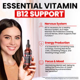 Étiquette VitBoost B12 sans gluten et sans OGM.