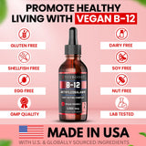 Flacon VitBoost B12 avec compte-gouttes précis pour dosages faciles.