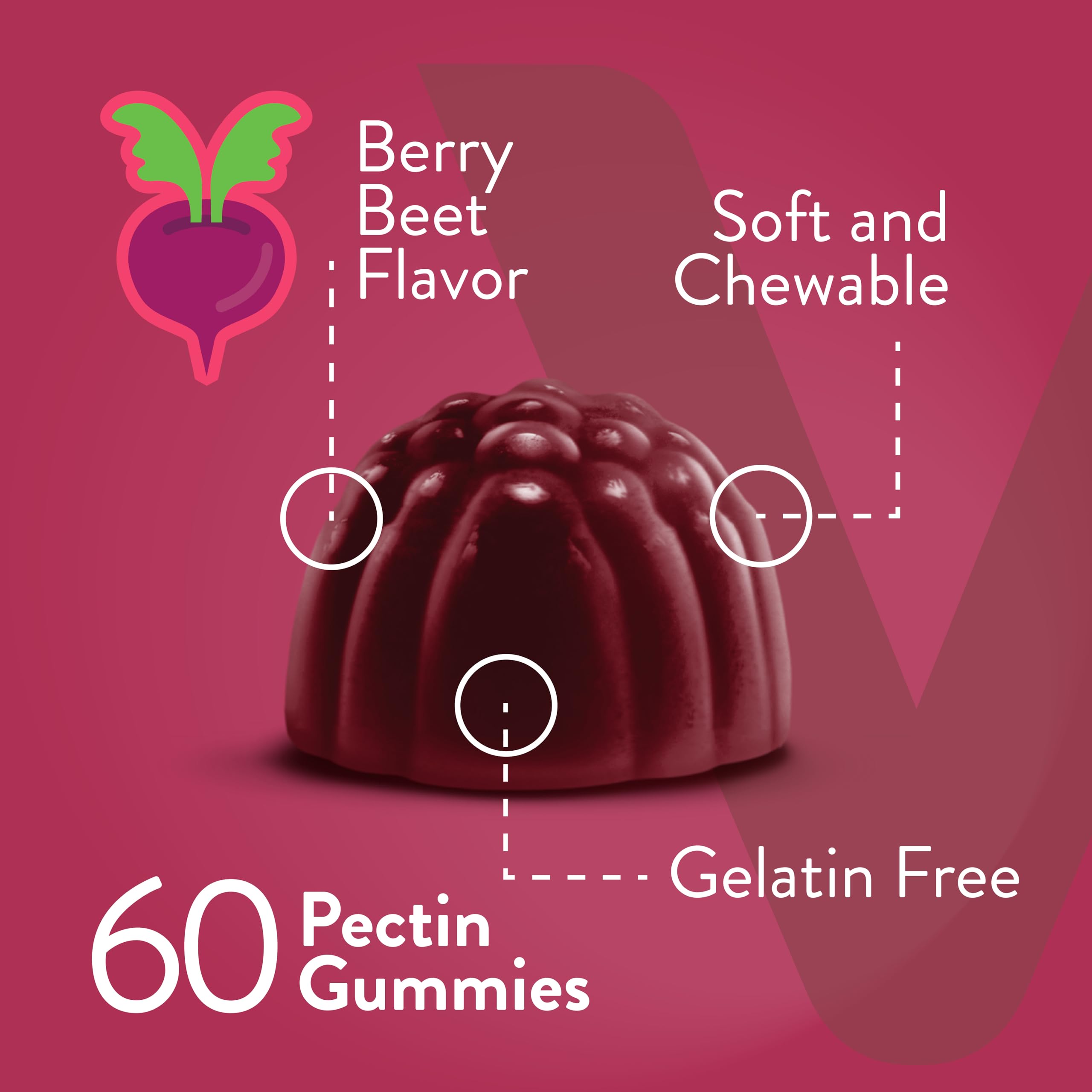 Gommes Viteey Betterave 4000mg : dose quotidienne simple et pratique.