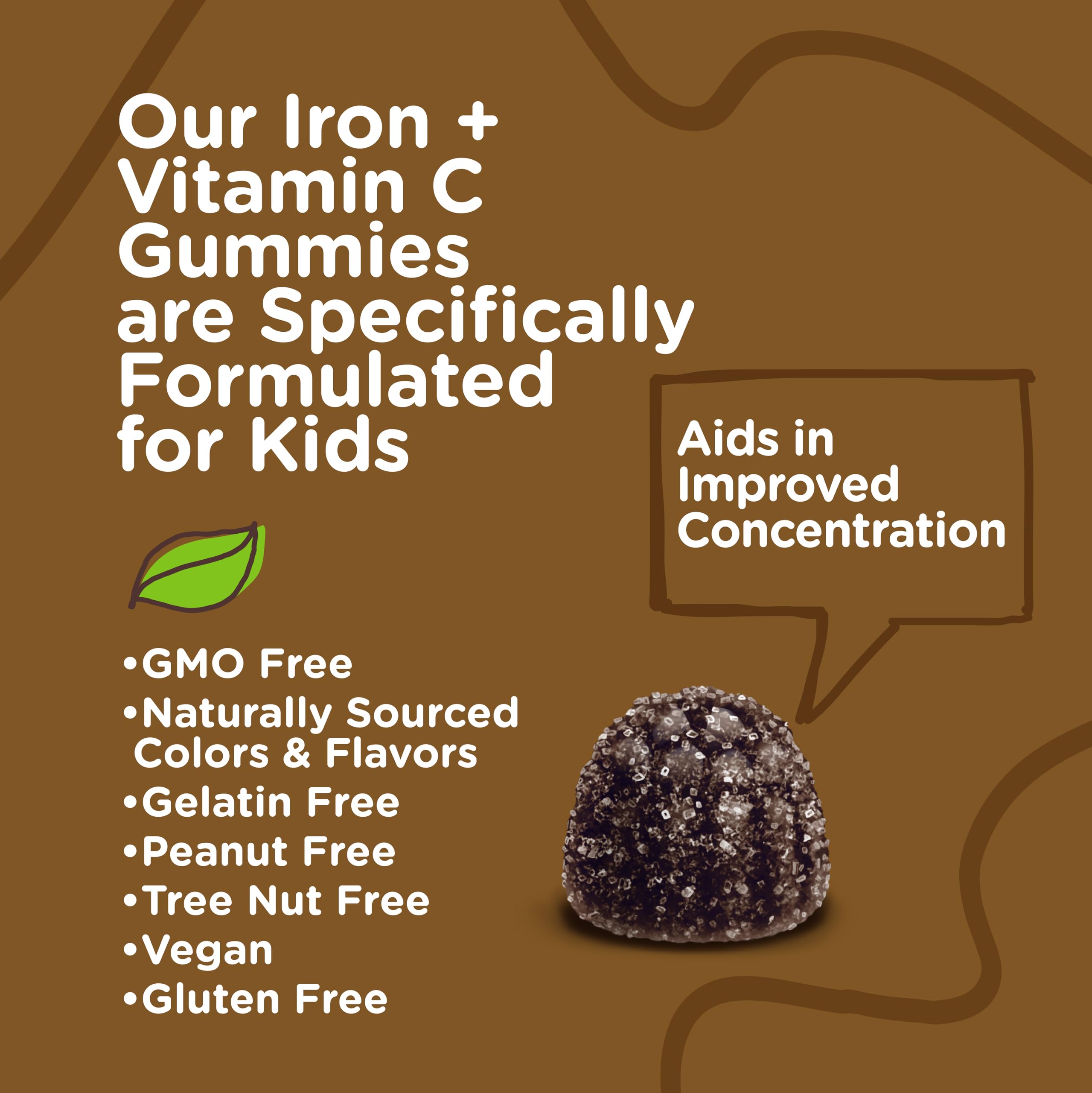 Gommes VITEEY au raisin, étiquette nutritionnelle et vitamine C