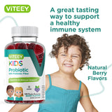 Sans gélatine et vegan, Viteey offre une option saine pour enfants.