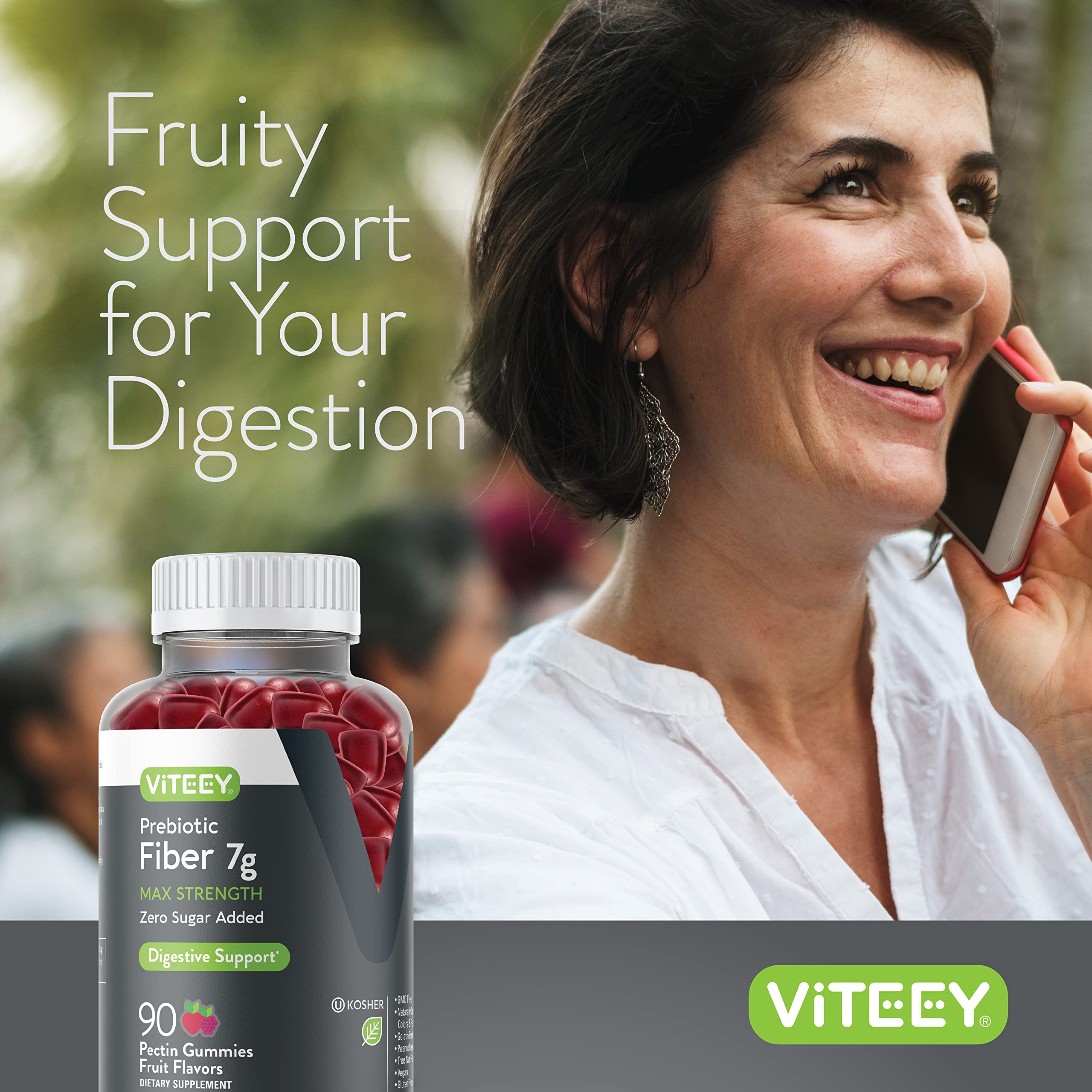 Gommes Viteey vegan sans ogm, choix sûr pour votre routine.