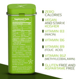 Viter Energy 40 mg Mints – étiquette ingrédients, transparence et choix vegan.