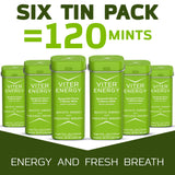 Viter Energy 40 mg Mints – étui portable, fraîcheur durable et énergie légère.