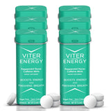 Boîte Viter Energy, pastilles menthe, énergie rapide et pratique en déplacement.